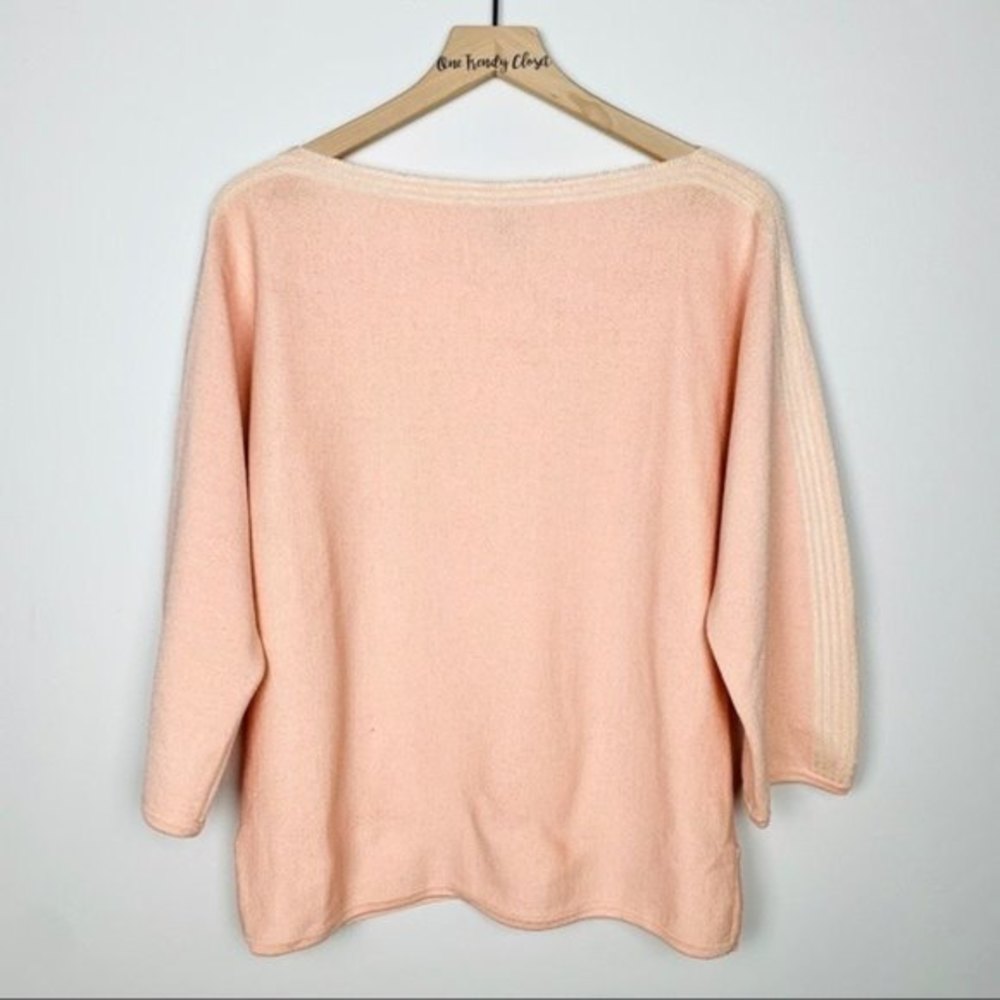 St.John Sport | Pink Peach Knitted Sweater Top Size Medium
